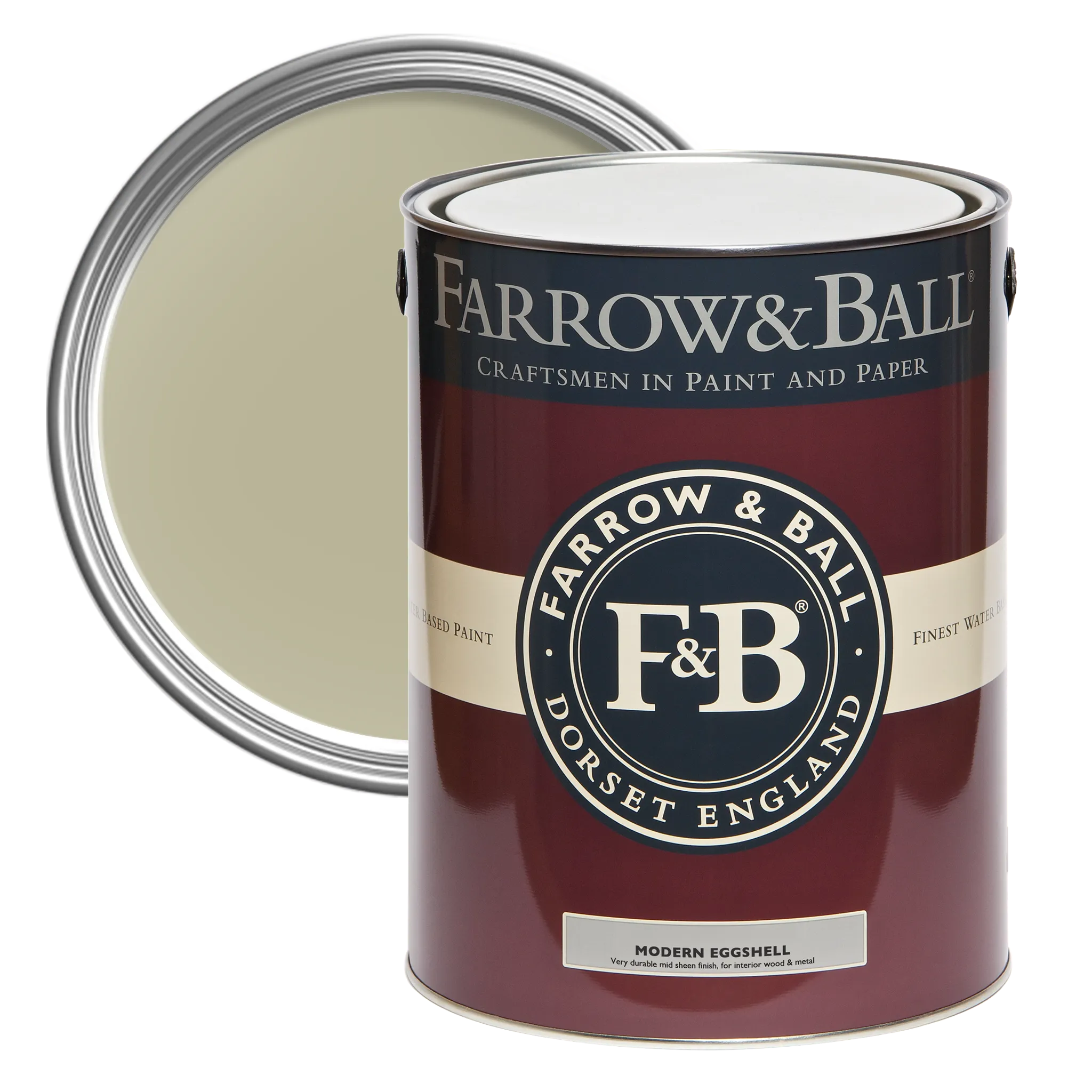 Farrow & Ball Modern Eggshell, Ball Green No. 75, Modern Eggshell Paint