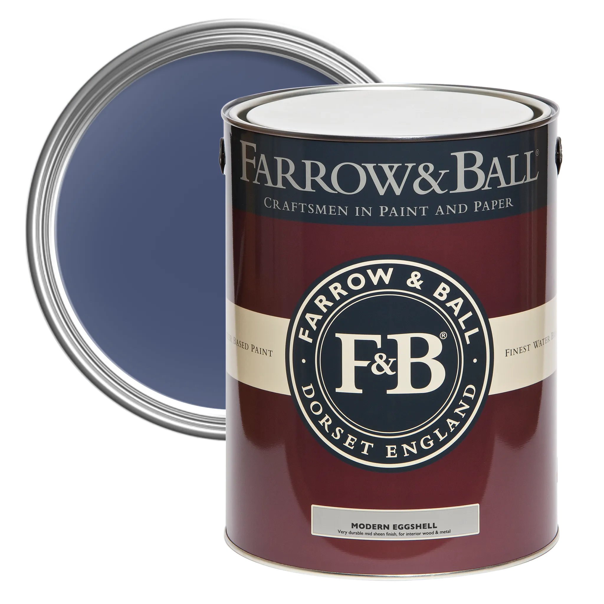 Farrow & Ball Modern Eggshell, Drawing Room Blue No. 253, Modern Eggshell Paint